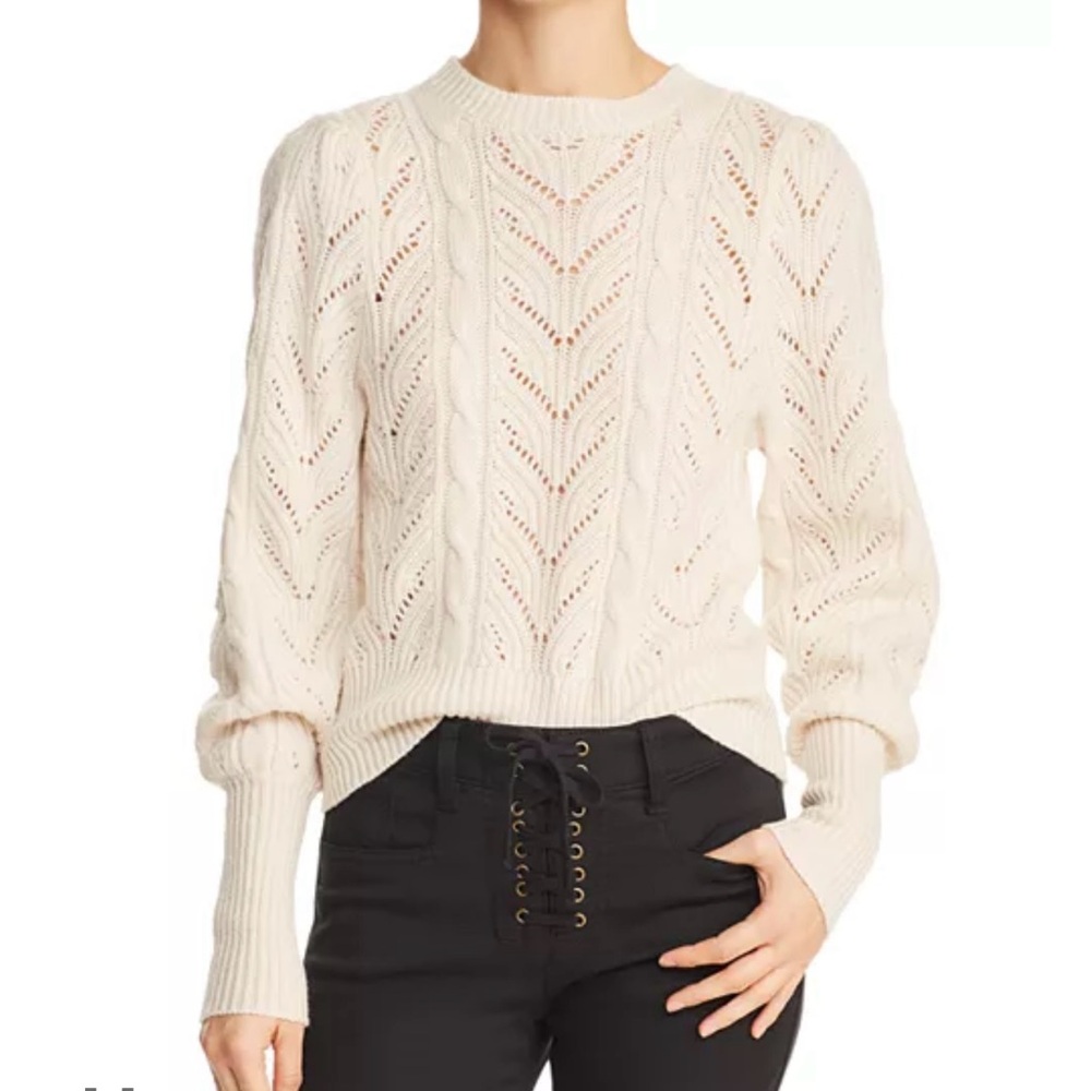 Joie Ivory Textured Knit Sweater